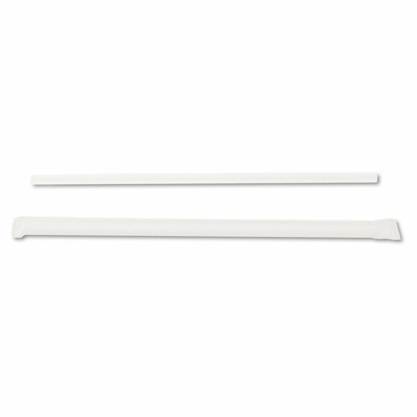 Dixie Jumbo Straws, 7 3/4in, Plastic, Translucent, PK2000 JW74
